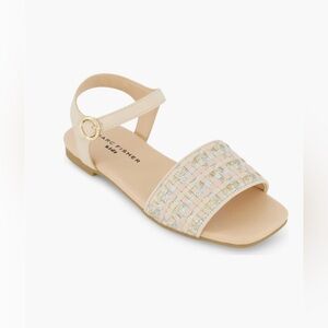 Marc Fisher New Girls’ Hazel Woven Multi Color Sandals Size 1
